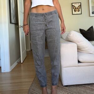 Linen Drawstring Joggers